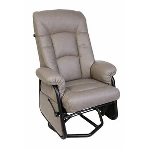 Fauteuil sur billes inclinable berçant et pivotant en tissu de Pel