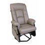 Fauteuil sur billes inclinable berçant et pivotant en tissu de Pel