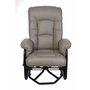 Fauteuil sur billes inclinable berçant et pivotant en tissu de Pel
