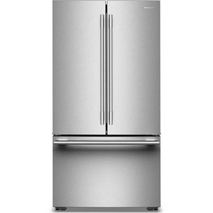 Réfrigérateur trois portes avec porte à deux battants à profondeur de comptoir de 36 po, 24,8 Pi cu. avec distributeur d'eau interne KitchenAid - KRFC336SPS