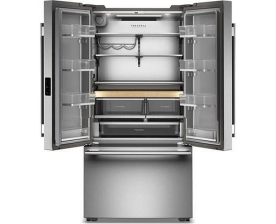 Réfrigérateur trois portes avec porte à deux battants à profondeur de comptoir de 36 po, 24,8 Pi cu. avec distributeur d'eau interne KitchenAid - KRFC336SPS