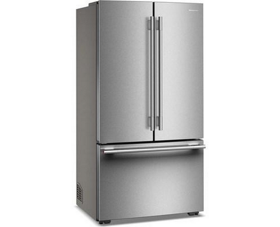 Réfrigérateur trois portes avec porte à deux battants à profondeur de comptoir de 36 po, 24,8 Pi cu. avec distributeur d'eau interne KitchenAid - KRFC336SPS