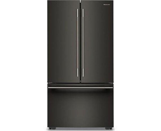 Réfrigérateur trois portes avec porte à deux battants à profondeur de comptoir de 36 po, 24,8 Pi cu. avec distributeur d'eau interne KitchenAid - KRFC336SBE