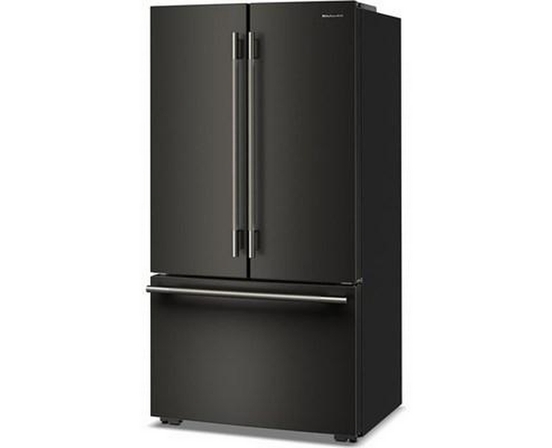 Réfrigérateur trois portes avec porte à deux battants à profondeur de comptoir de 36 po, 24,8 Pi cu. avec distributeur d'eau interne KitchenAid - KRFC336SBE