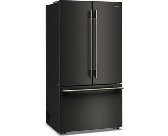Réfrigérateur trois portes avec porte à deux battants à profondeur de comptoir de 36 po, 24,8 Pi cu. avec distributeur d'eau interne KitchenAid - KRFC336SBE