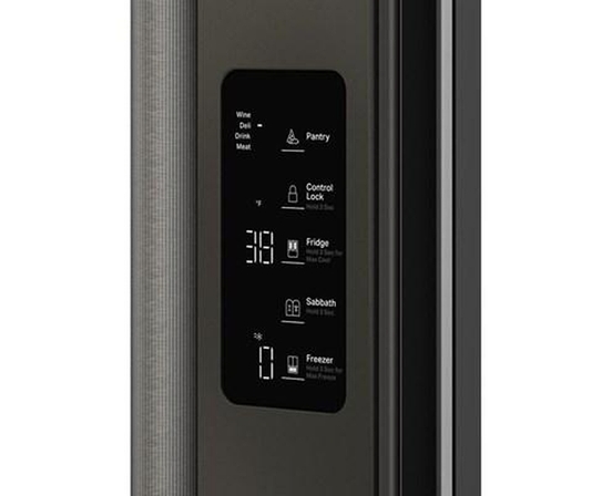 Réfrigérateur trois portes avec porte à deux battants à profondeur de comptoir de 36 po, 24,8 Pi cu. avec distributeur d'eau interne KitchenAid - KRFC336SBE