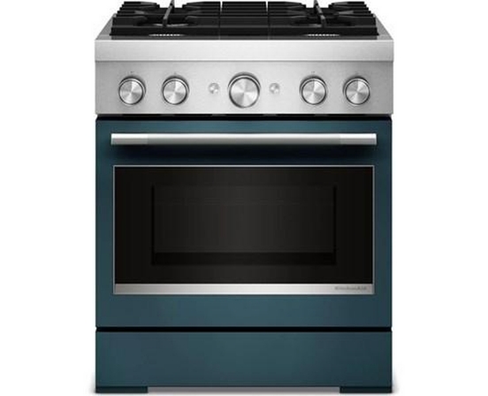 Cuisinière autoportante bi-énergie de style commercial de 30 po KitchenAid - KFDS930SAG