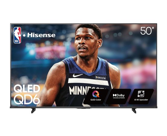 Hisense Téléviseur intelligent Class QD6 QLED 4K Fire de 50 pouces 50QD6QF