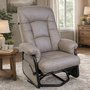 Fauteuil sur billes inclinable berçant et pivotant en tissu de Pel
