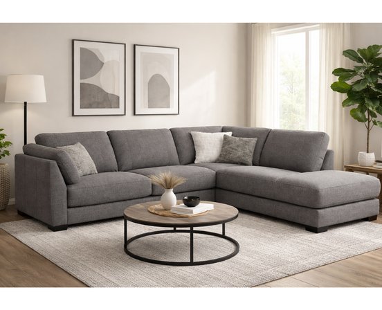 Sectionnel en tissu