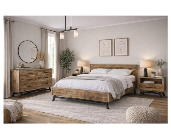 Table de chevet en bois