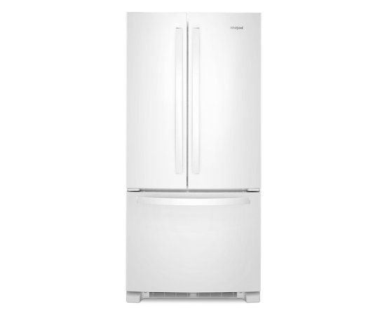 Réfrigérateur trois portes avec porte à deux battants amovible de 33 po, 22,1 pi³. avec machine à glaçons Whirlpool - WRFF5333PW