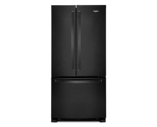 Réfrigérateur trois portes avec porte à deux battants amovible de 33 po, 22,1 pi³. avec machine à glaçons Whirlpool - WRFF5333PB