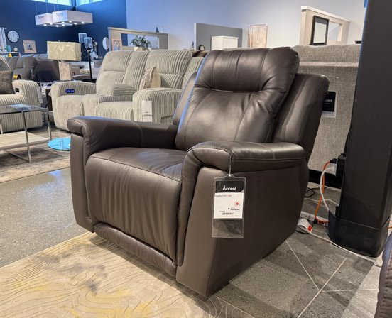Sofa et fauteuil inclinables en cuir combo