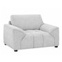 Fauteuil une place et demi en tissu stationnaire de Deco-Style