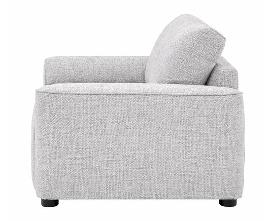 Fauteuil une place et demi en tissu stationnaire de Deco-Style