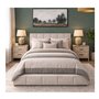Lit complet en tissu format grand lit 60 po