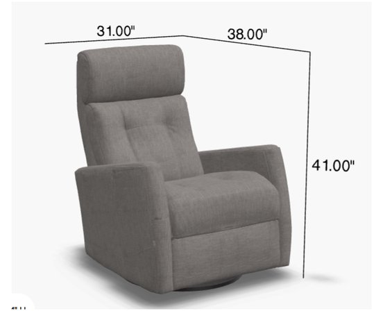 Fauteuil inclinable motorisé, berçant et pivotant