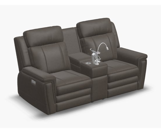 Causeuse inclinable motorisé avec console