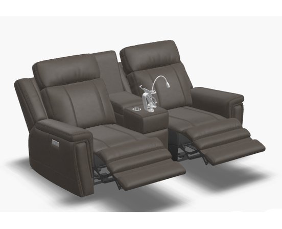 Causeuse inclinable motorisé avec console