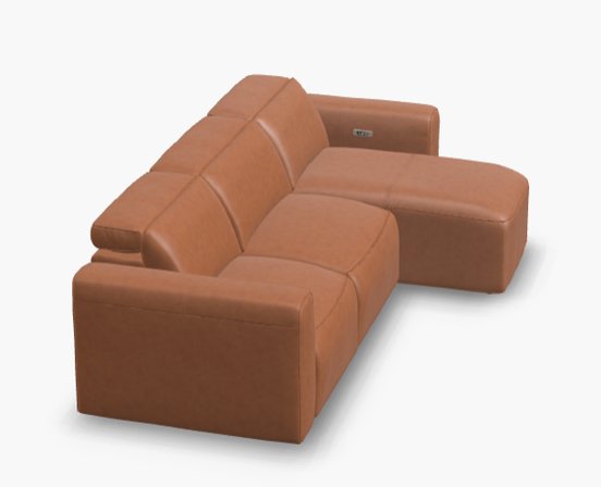 Sofa lounge, 2 inclinables motorisés