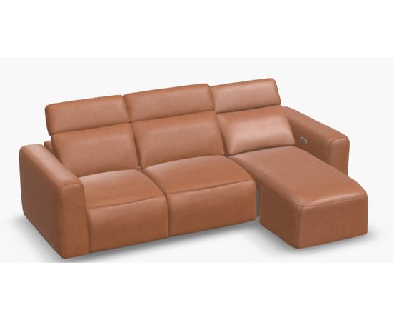 Sofa lounge, 2 inclinables motorisés