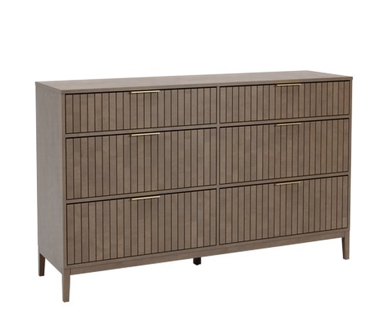 Bureau double large 6 tiroirs Nova