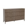 Bureau double large 6 tiroirs Nova