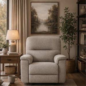 Fauteuil système au mur inclinable en tissu Maria de Elran