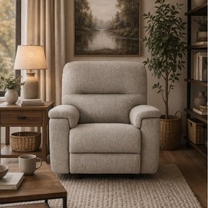Fauteuil inclinable berçant à billes en tissu Maria de Elran