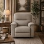 Fauteuil inclinable berçant à billes en tissu Maria de Elran