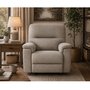 Fauteuil inclinable berçant à billes et pivotant en tissu Maria de Elran