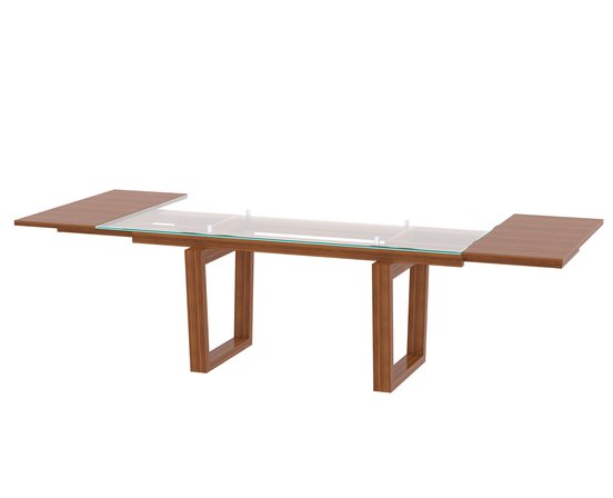 Table de cuisine extensible en noyer