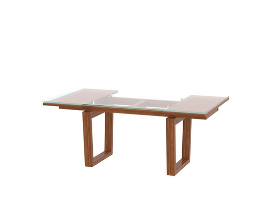 Table de cuisine extensible en noyer