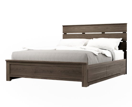 Ensemble de chambre 3 mcx format grand lit 60 po avec rangement de MEQ