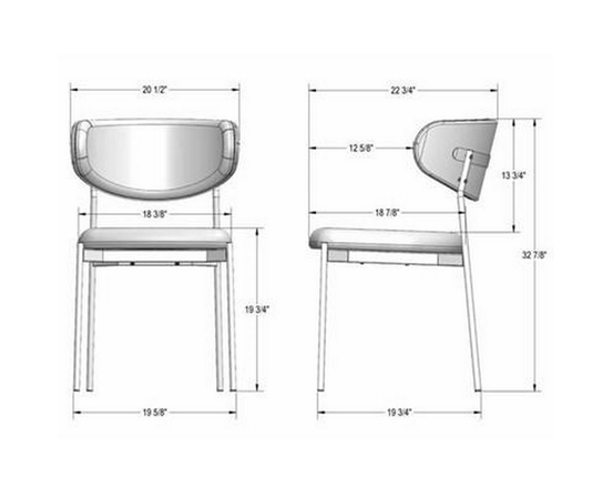 Chaise de salle à manger Wyatt de Amisco