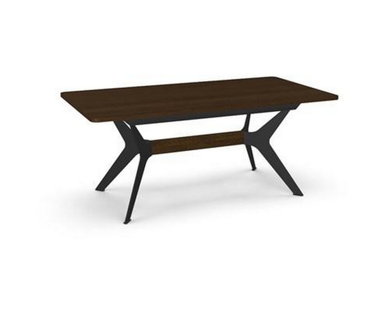 Table de salle à manger Boomerang avec base tréteau de Amisco