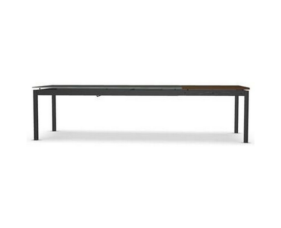 Table de salle à manger Zenith avec dessus en verre de Amisco