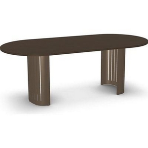 Table de salle à manger ovale Rachel avec pied central de Amisco