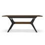 Table de salle à manger Boomerang avec base tréteau de Amisco