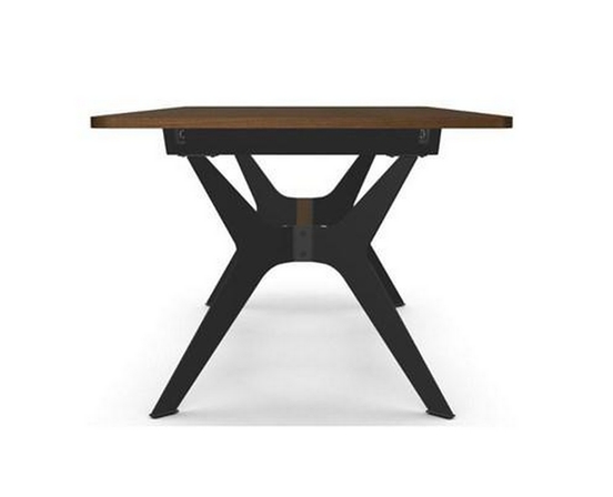 Table de salle à manger Boomerang avec base tréteau de Amisco