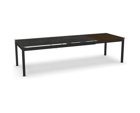 Table de salle à manger Zenith avec dessus en verre de Amisco