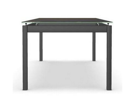 Table de salle à manger Zenith avec dessus en verre de Amisco