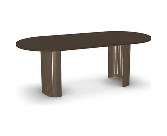 Table de salle à manger ovale Rachel avec pied central de Amisco