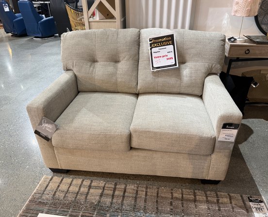 Causeuse en tissu
