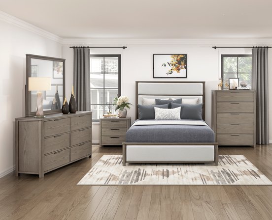 Mobilier de chambre Dalston 4 mcx format grand lit de Mazin
