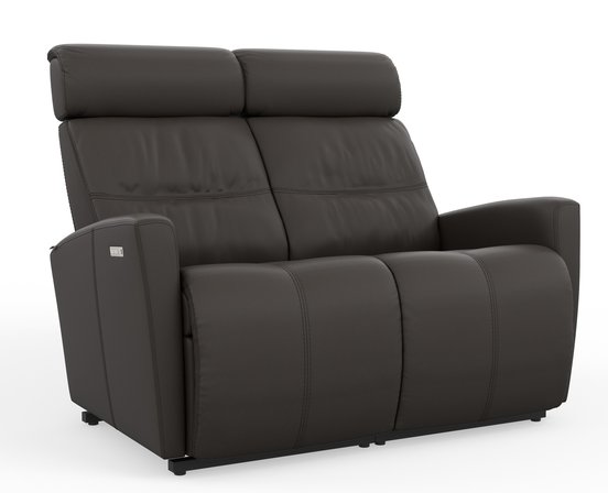 Causeuse inclinable motorisé en cuir