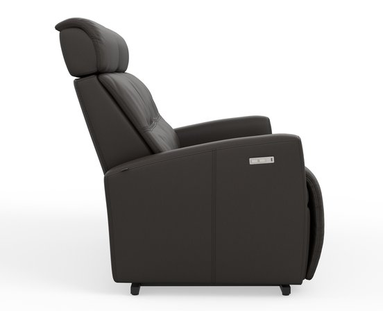 Causeuse inclinable motorisé en cuir