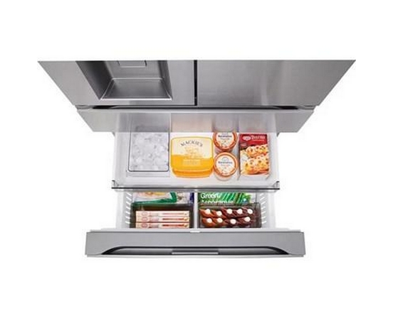 Réfrigérateur à portes françaises à 4 portes MAX™ de 29 pi³ avec Mini Craft Ice™ et tiroir Full-Convert™ LG - LF29S9730S