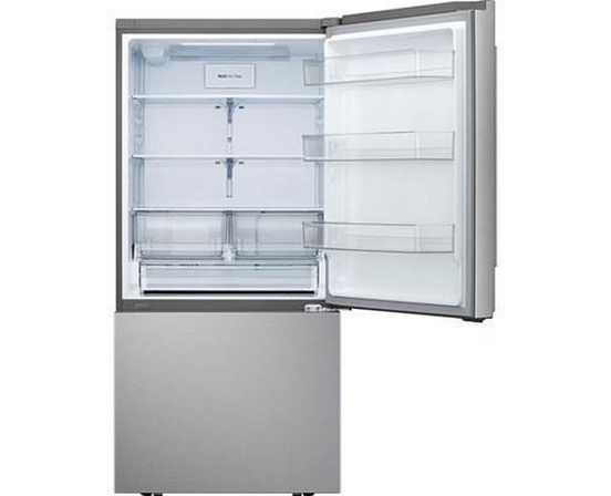Réfrigérateur à congélateur inférieur autoportant de 33 po, 26 Pi cu.. avec machine à glaçons interne LG - LB26H2200S